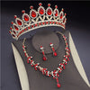 CM Women's Fashion Elegant Style Royal Queen Bridal Tiara Crown Earrings Necklace Jewelry Set - Divine Inspiration Styles