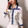 GLORIA Design Women's Fashion Premium Quality Luxury Style Geometric Print Blouse - Divine Inspiration Styles