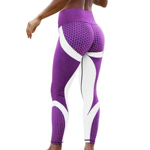 RTSHINE Women's Stylish Mesh Pattern Print Leggings for Fitness Training - Divine Inspiration Styles