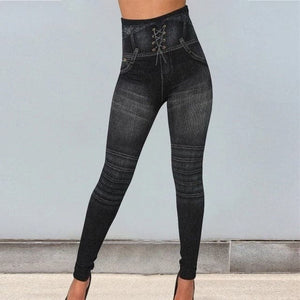 RTSHINE Women's Stylish Mesh Pattern Print Leggings for Fitness Training - Divine Inspiration Styles