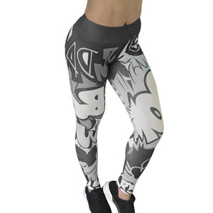 RTSHINE Women's Stylish Mesh Pattern Print Leggings for Fitness Training - Divine Inspiration Styles