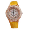 ISIDORE Women's Fashion Genuine Leather Luxury Rhinestone Watch - Divine Inspiration Styles