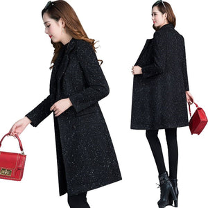 JASMINE Design Women's Fine Fashion Elegant Luxury Style Wool Coat Jacket - Divine Inspiration Styles