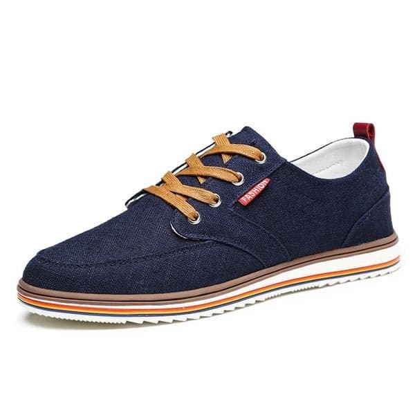 JINTOHO Men's Fashion Premium Quality Laced-Up Denim Canvas Sneaker Shoes - Divine Inspiration Styles