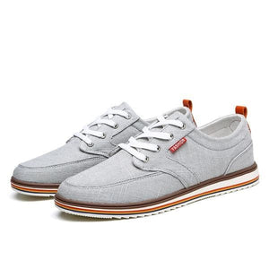 JINTOHO Men's Fashion Premium Quality Laced-Up Denim Canvas Sneaker Shoes - Divine Inspiration Styles