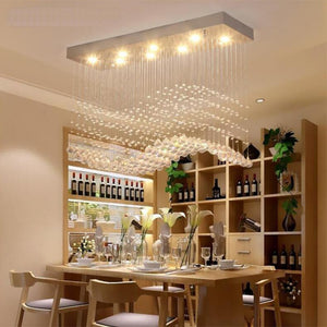 JMXI Modern Luxury Art Design LED Crystal Chandelier Lamp for Home or Office Lighting & Decorations - Divine Inspiration Styles