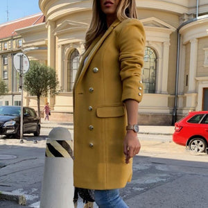JQM Design Women's Fine Fashion Elegant Luxury Designer Wool Coat - Divine Inspiration Styles