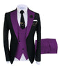 KENTON SUITS Men's Fashion Formal 3-PCS Tuxedo (Jacket + Pants + Vest) Suit Set - Divine Inspiration Styles