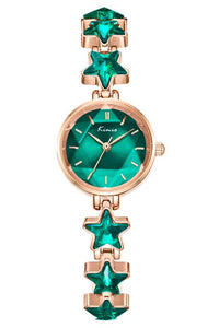 KIMIO Women's Fine Fashion Luxury Style Premium Quality Sparkling Stars Crystal Bracelet Watch - Divine Inspiration Styles
