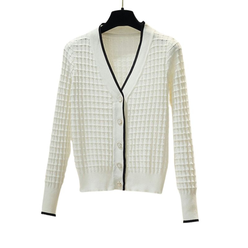 LA ELLE Women's Elegant Fashion Knitted Cardigan Sweater Jacket - Divine Inspiration Styles