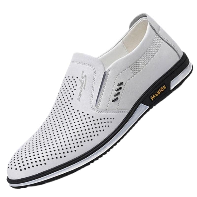 LCA Men's Fashion Designer Leather Premium Quality Business Casual Dress Shoes Mesh Design/White / 9 LCA Men's Fashion Designer Leather Premium Quality Business Casual Dress Shoes Mesh Design/White / 9
