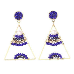 LDP Women's Fashion Bohemian Style Handmade Beaded Drop Earrings - Divine Inspiration Styles