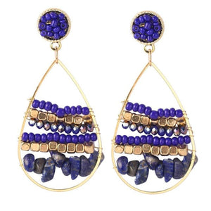 LDP Women's Fashion Bohemian Style Handmade Beaded Drop Earrings - Divine Inspiration Styles