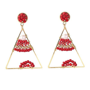 LDP Women's Fashion Bohemian Style Handmade Beaded Drop Earrings - Divine Inspiration Styles