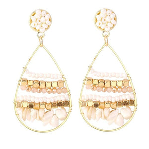LDP Women's Fashion Bohemian Style Handmade Beaded Drop Earrings - Divine Inspiration Styles