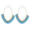 LDP Women's Fashion Bohemian Style Beaded Tassel Drop Earrings - Divine Inspiration Styles