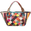 LEA Design Women Fashion Genuine Leather Multi-Color Patchwork Handbag - Divine Inspiration Styles