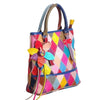 LEA Design Women's Fashion Genuine Leather Patchwork Geometric Design Handbag - Divine Inspiration Styles