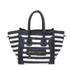 LEA Design Women's Fashion Genuine Leather Stylish Multi-Color Stripes Handbag - Divine Inspiration Styles