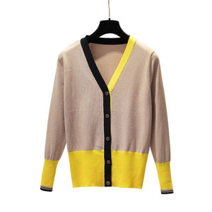 LEONA Women's Elegant Fashion Knitted Cardigan Sweater Jacket - Divine Inspiration Styles