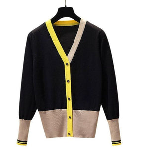 LEONA Women's Elegant Fashion Knitted Cardigan Sweater Jacket - Divine Inspiration Styles