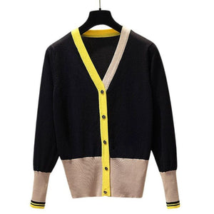 LEONA Women's Elegant Fashion Knitted Cardigan Sweater Jacket - Divine Inspiration Styles
