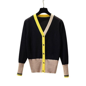 LEONA Women's Elegant Fashion Knitted Cardigan Sweater Jacket - Divine Inspiration Styles
