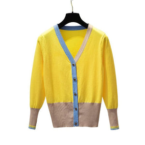 LEONA Women's Elegant Fashion Knitted Cardigan Sweater Jacket - Divine Inspiration Styles