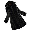 LAUTARO Women's Fine Fashion Long Hooded Faux Fur Coat Jacket - Divine Inspiration Styles