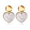 X&P Women's Fine Fashion Elegant Style Heart Shape Geometric Drop Earrings - Divine Inspiration Styles