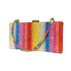 LUXY Women's Fashion Rainbow Diamond Stylish Special Event Clutch Bag - Divine Inspiration Styles