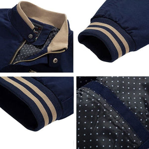 MAIYI Design Men's Fashion Premium Quality Classic Stripes Cotton Coat Jacket - Divine Inspiration Styles
