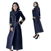 MARISSA Design Women's Fine Fashion Long Elegant Luxury Military Style Wool Coat Jacket - Divine Inspiration Styles