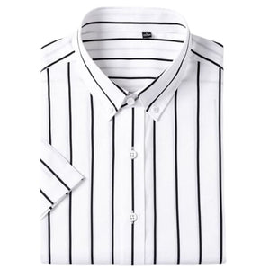 MGN Men's Fashion Premium Quality Stylish Short Sleeves 100% Cotton Dress Shirt - Divine Inspiration Styles