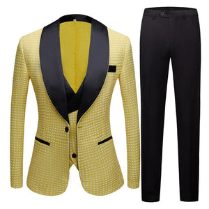 COLBERT Men's Fashion Formal Business & Special Events Wear 3-PCS (Jacket + Pants + Vest) Suit Set - Divine Inspiration Styles