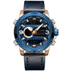 NAVIFORCE Men's Luxury Brand Analog & Digital Leather Sports Watch - Divine Inspiration Styles