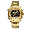 NAVIFORCE Men's Luxury Fine Fashion Premium Top Quality Analog & Digital Dial Stainless Steel Watch - Divine Inspiration Styles