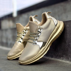 ORV Women's Fashion Stylish Gold Silver Black Metallic Sneaker Shoes - Divine Inspiration Styles