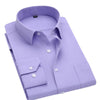 QISHA Men's Business Formal or Business Casual Long Sleeves Solid Color Dress Shirt - Divine Inspiration Styles