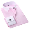 QISHA Men's Fashion Classic Long Sleeves Dress Shirt with Cufflinks Included - Divine Inspiration Styles