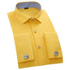 QISHA Men's Long Sleeves Dress Shirt with Cufflinks Included - Divine Inspiration Styles