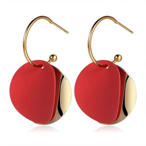 X&P Women's Fine Fashion Elegant Style Heart Shape Geometric Drop Earrings - Divine Inspiration Styles