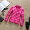 GODLIKE Women's Pure Color Trendy Autumn Winter Spring Fashion Ultralight Parka Jacket - Divine Inspiration Styles