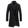 BRADFORD Design Collection Men's Fashion Premium Quality Long Wool Blend Solid Coat - Divine Inspiration Styles