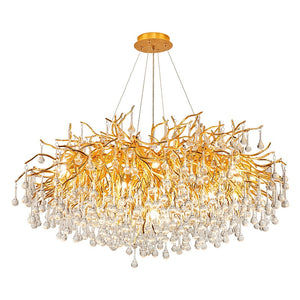 ZHI Modern Luxury Art Design LED Crystal Chandelier Lamp for Home or Office Lighting & Decorations - Divine Inspiration Styles
