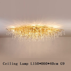 ZHI Modern Luxury Art Design LED Crystal Chandelier Lamp for Home or Office Lighting & Decorations - Divine Inspiration Styles