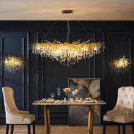 ZHI Modern Luxury Art Design LED Crystal Chandelier Lamp for Home or Office Lighting & Decorations - Divine Inspiration Styles