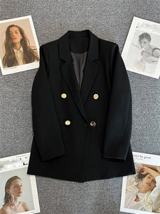 YITI SUITS Women's Elegant Stylish Fashion Office Lady Professional Solid Color Blazer Jacket