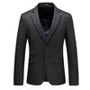 CGSUITS Men's Fashion Luxury Style Plaid Design Jacquard Khaki Brown Blazer Suit Jacket