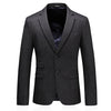 CGSUITS Men's Fashion Luxury Style Plaid Design Jacquard Blazer Suit Jacket